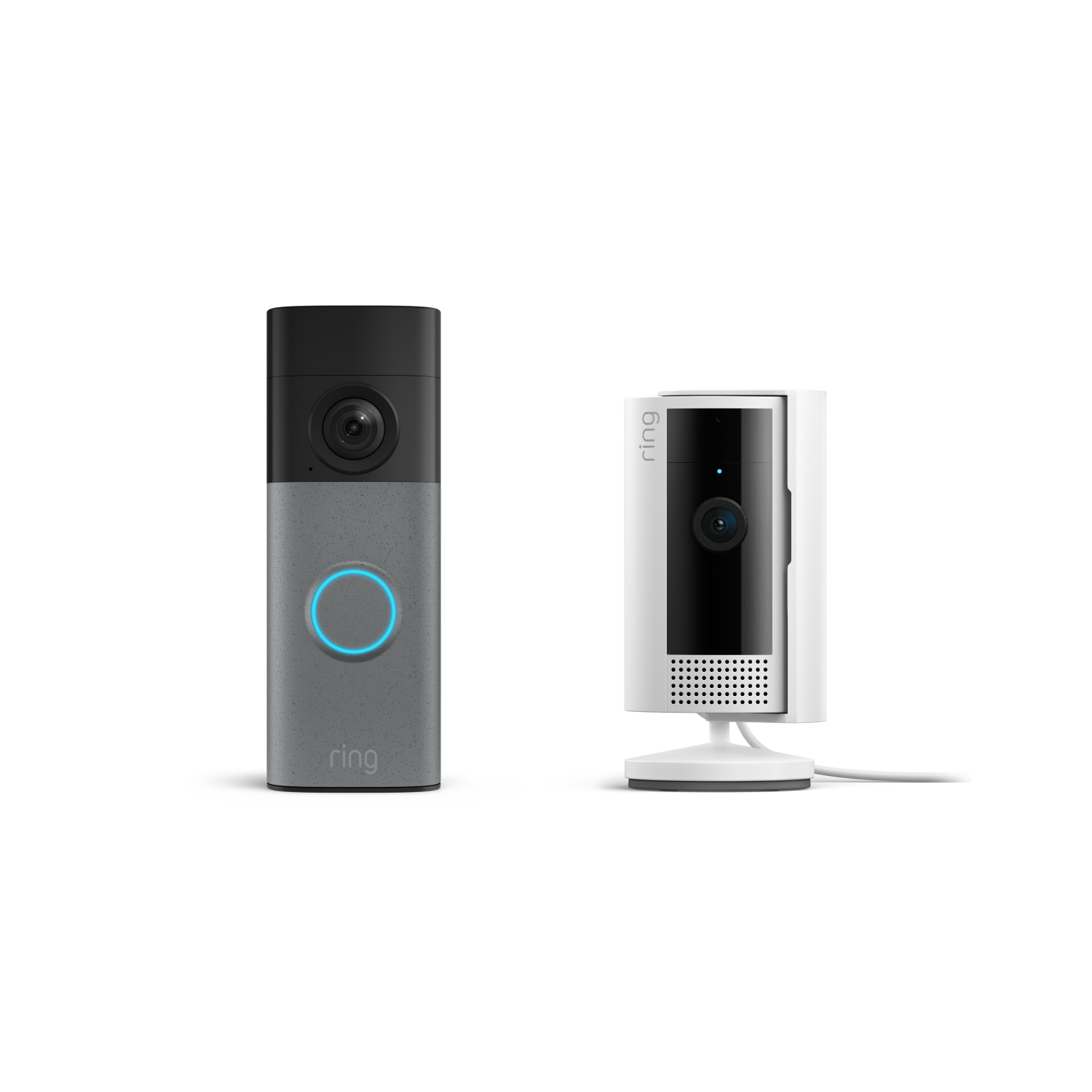 Grigio maculato:Battery Video Doorbell (ultimo modello) + Indoor Camera (2ª gen.)