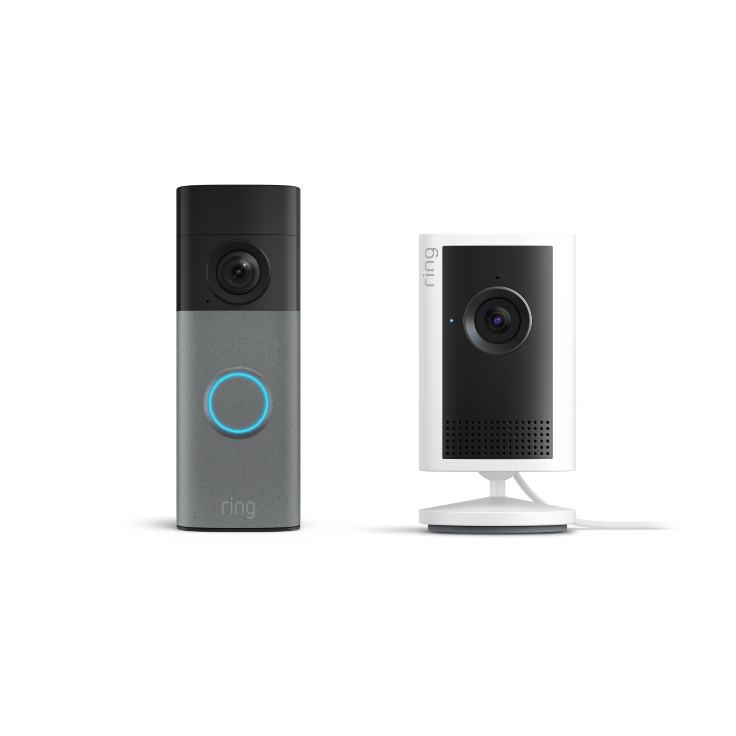 Grigio maculato:Battery Video Doorbell (ultimo modello) + Indoor Camera Plus (Bianco)