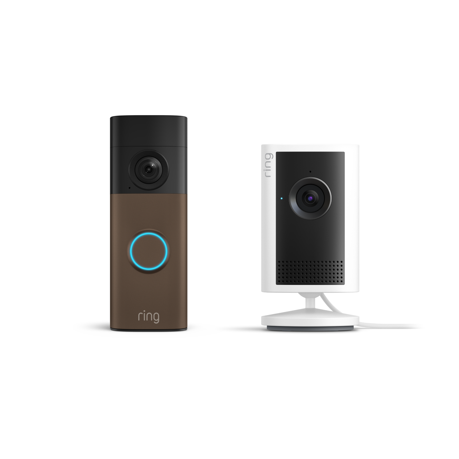 Moka opaco:Battery Video Doorbell (ultimo modello) + Indoor Camera Plus (Bianco)