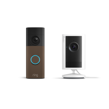 Moka opaco:Battery Video Doorbell (ultimo modello) + Indoor Camera Plus (Bianco)