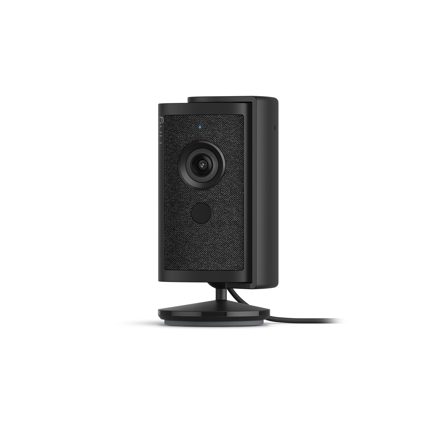Nero:Ring Indoor Cam 4K nera su sfondo nero