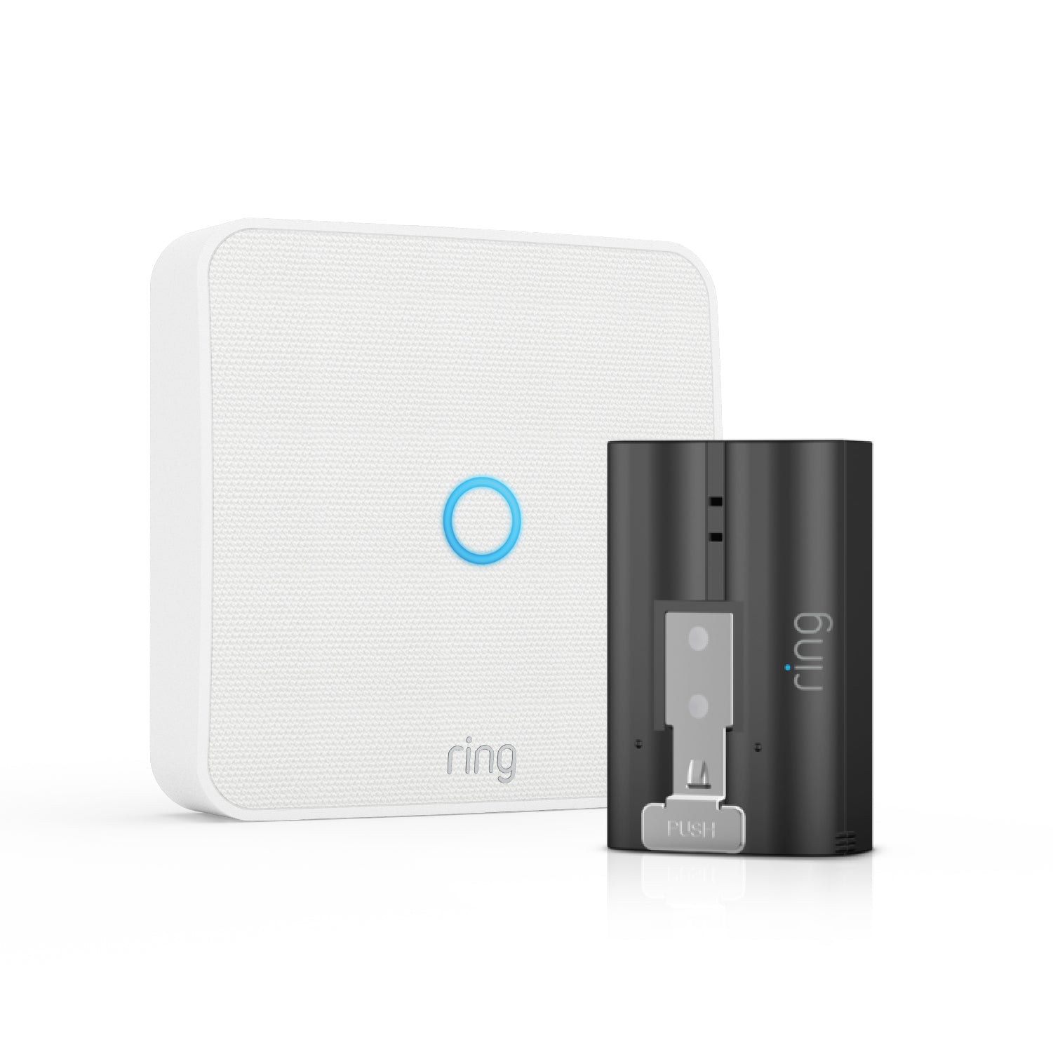 Bianco:Ring Intercom Video + Batteria ricaricabile a sgancio rapido