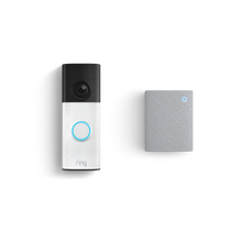 Bianco maculato:Videocitofono a batteria (2ª gen.) + Chime (3ª gen.)