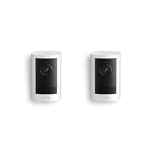 Bianco:Confezione da 2 Videocamera esterna a batteria (2ª gen.) 