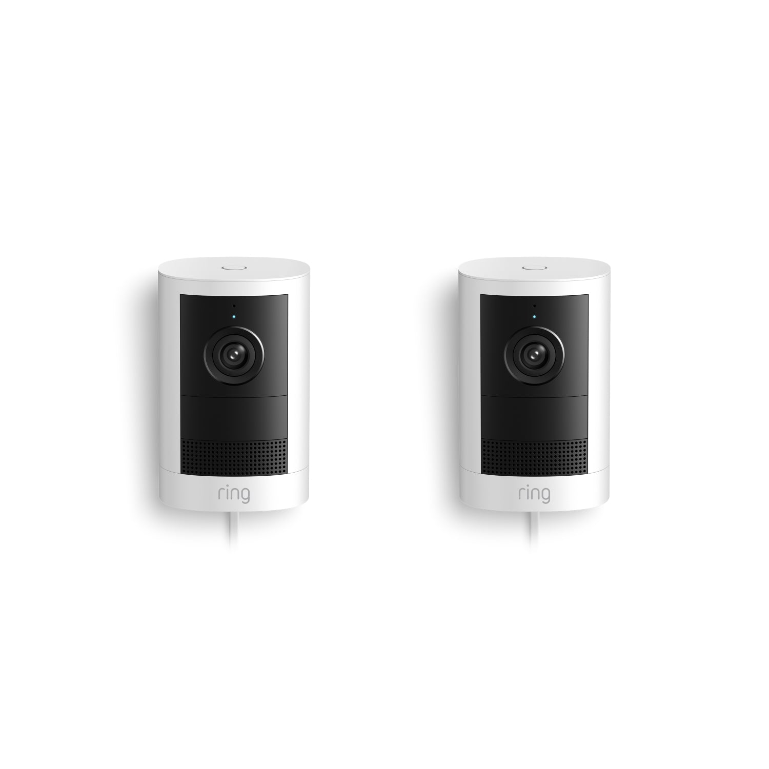 Bianco:Confezione da 2 Videocamera esterna con alimentatore plug-in (2ª gen.)