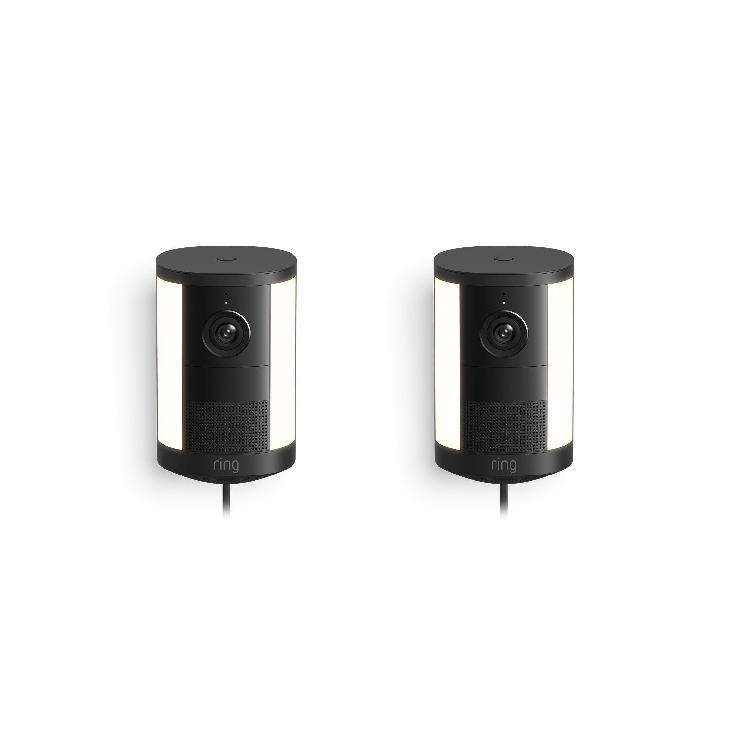 Nero:Confezione da 2 Videocamera con faretti plug-in (ultimo modello)