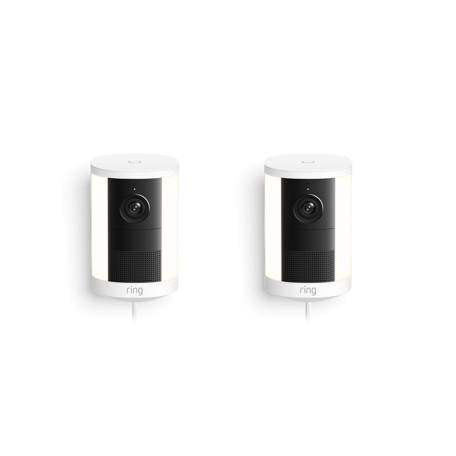 Bianco:Confezione da 2 Videocamera con faretti plug-in (ultimo modello)