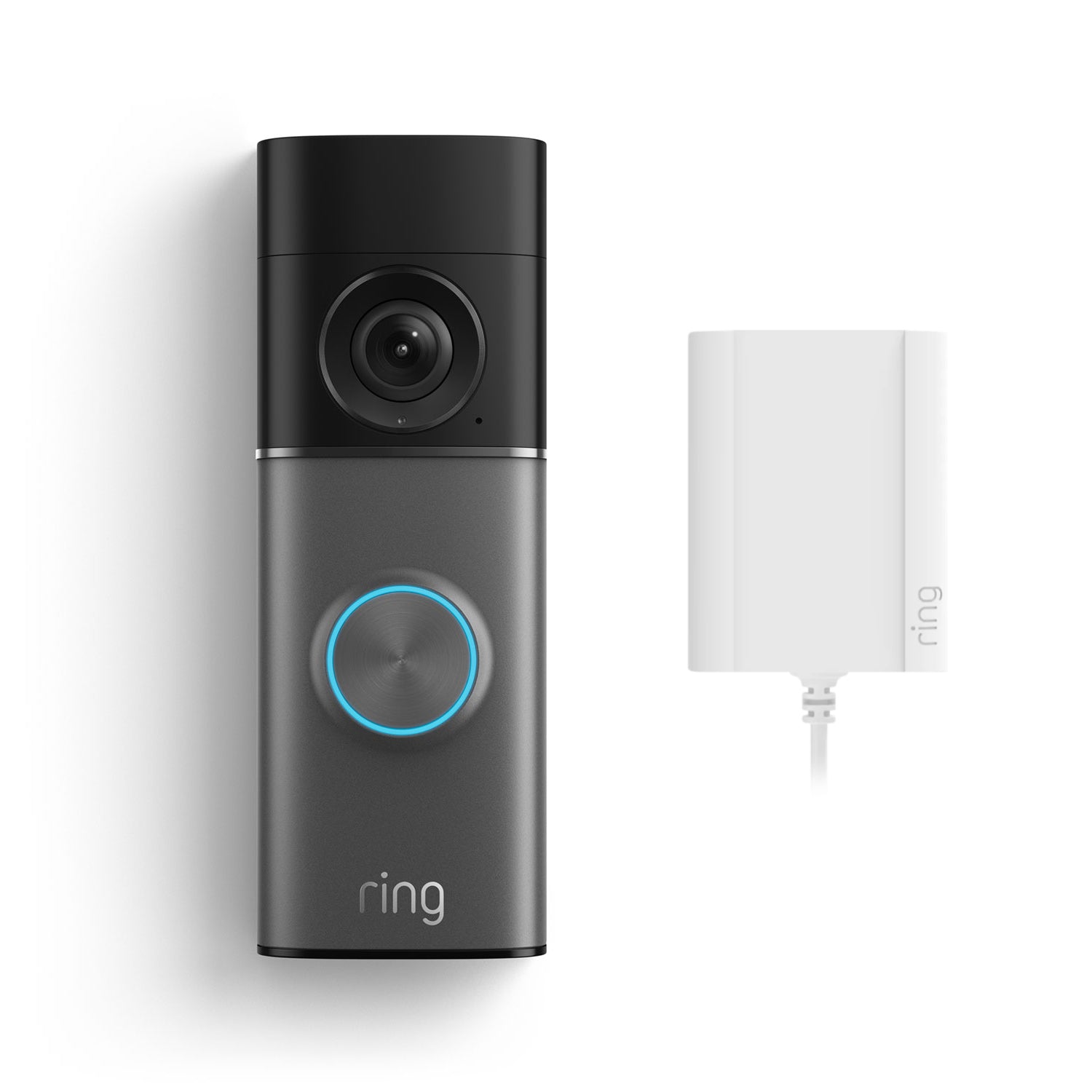 Argento scuro: Videocitofono Pro cablato (3ª gen.) con alimentatore plug-in