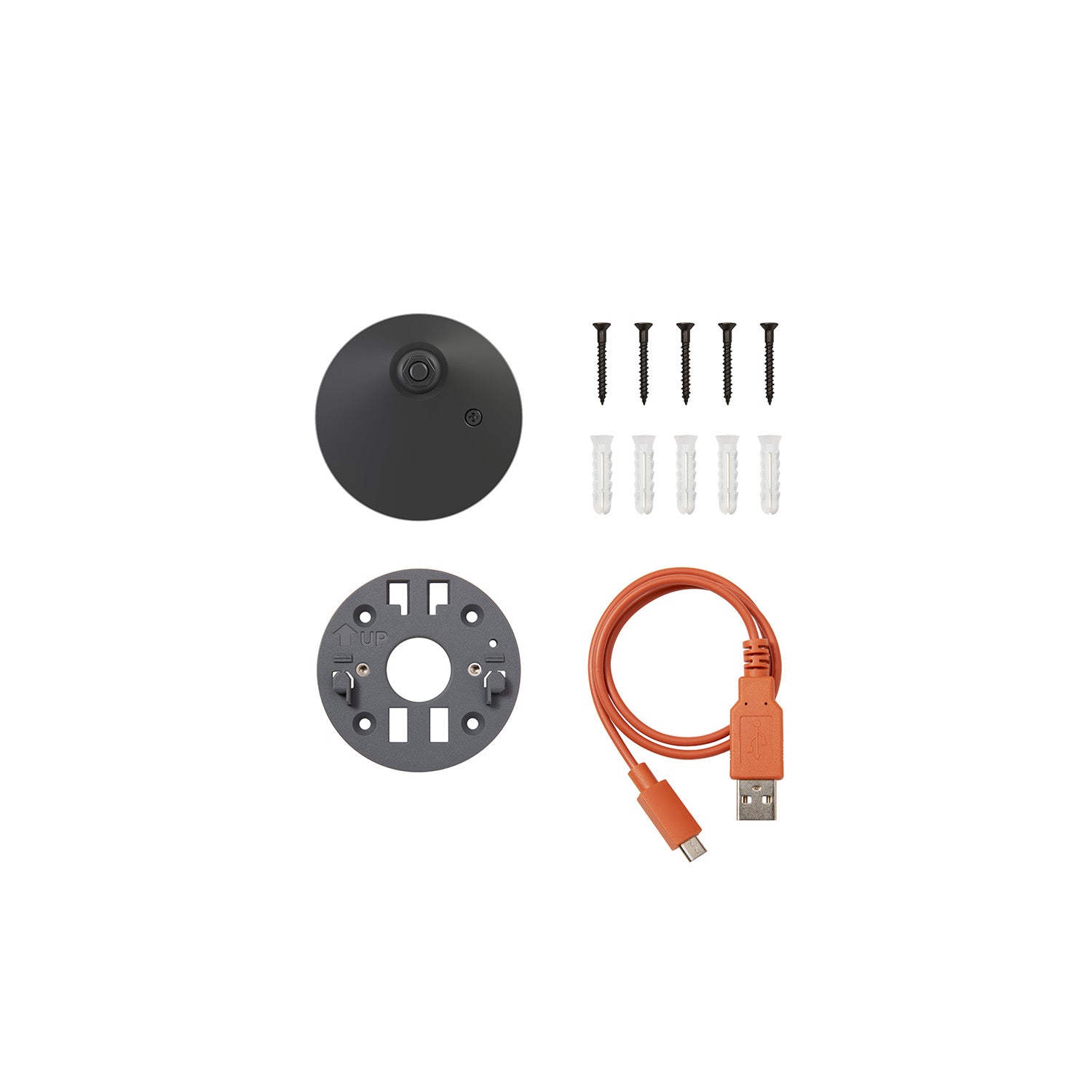 Nero:Kit di parti di ricambio (Outdoor Camera 2K Battery)