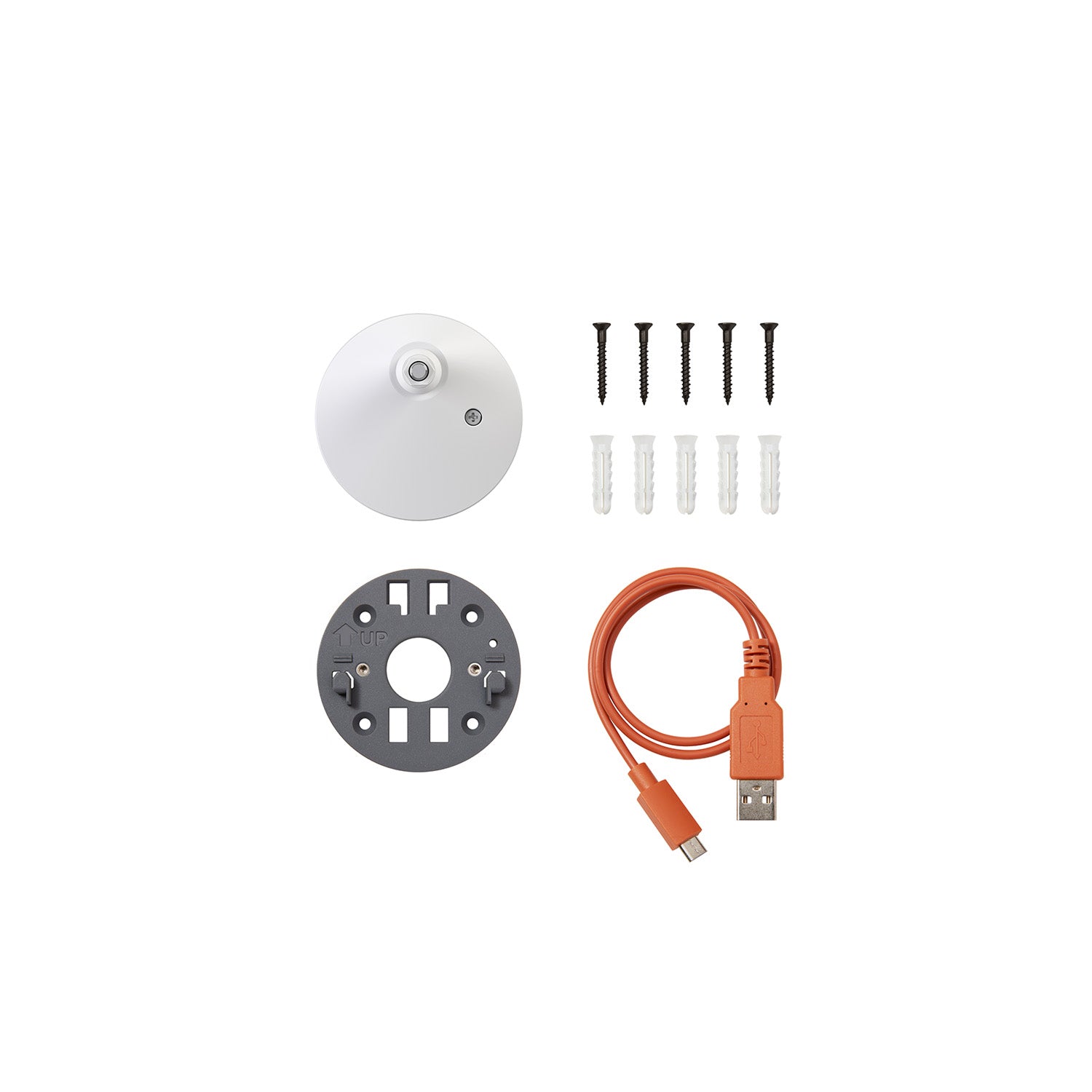 Bianco:Kit di parti di ricambio (Outdoor Camera 2K Plug-in)