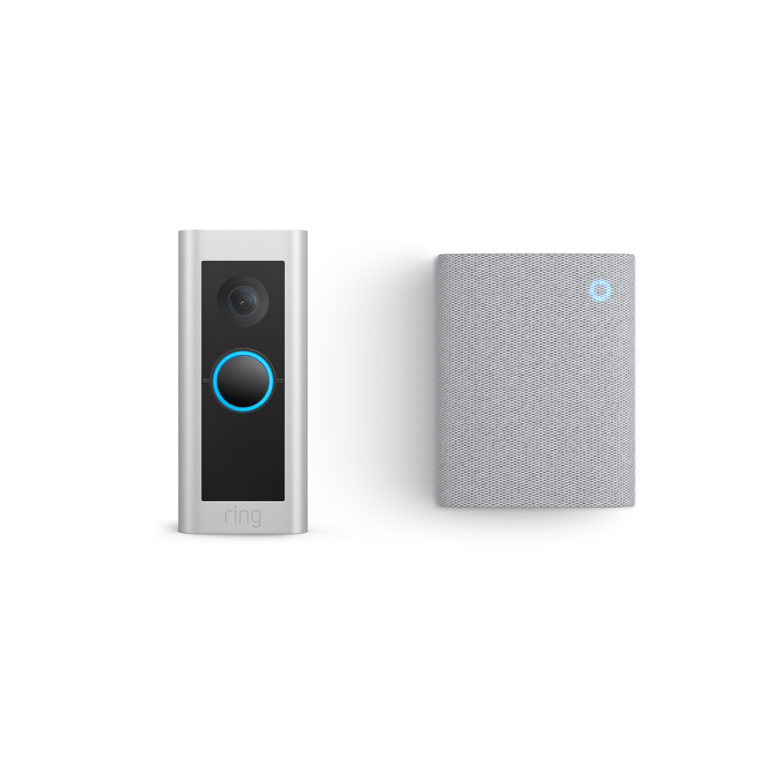 Nickel satinato:Videocitofono Pro cablato + Chime (3ª gen.)
