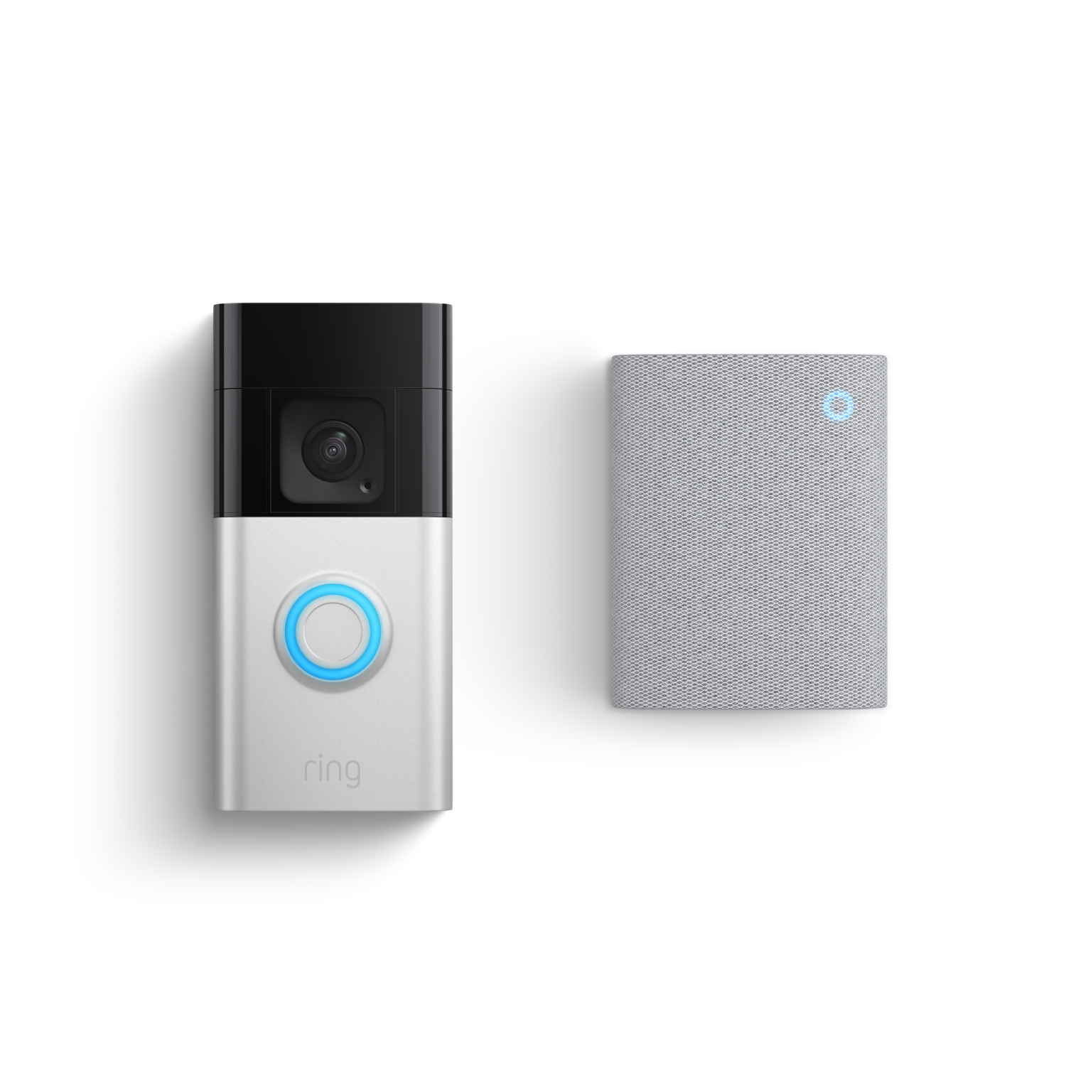 Nickel satinato:Videocitofono Plus a batteria + Chime (3ª gen.)