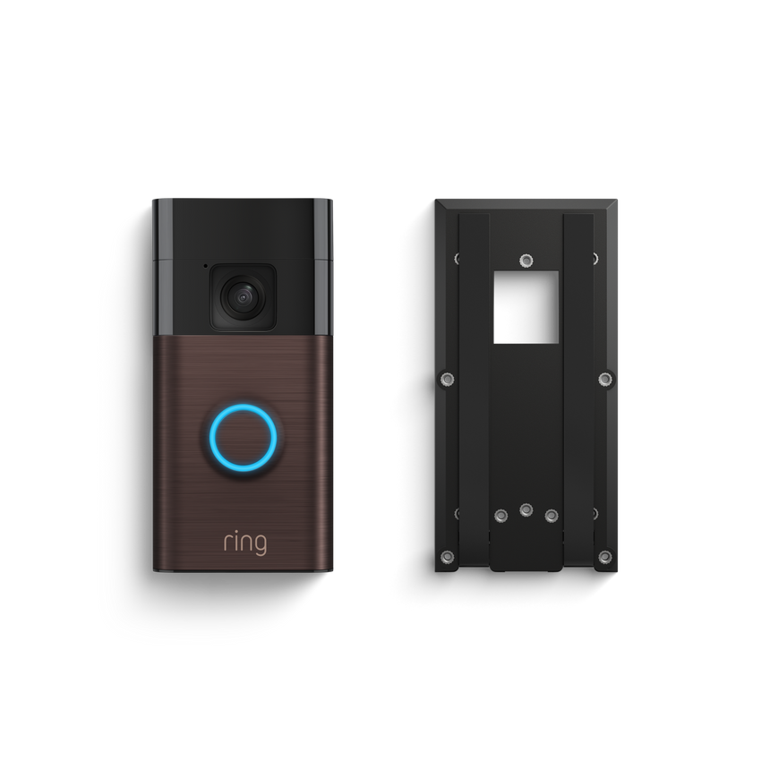 Videocitofono a batteria + Supporto autoadesivo (Battery Video Doorbell + No-Drill Mount)