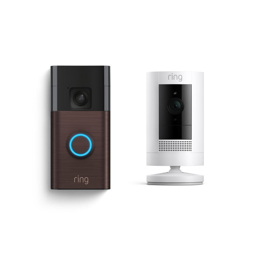 Videocitofono a batteria + Videocamera esterna a batteria (Battery Video Doorbell + Stick Up Cam)