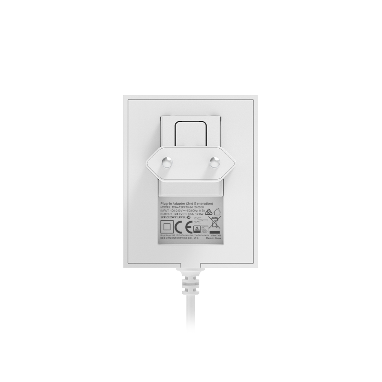 Bianco:Alimentatore plug-in per videocitofoni (2a Gen)