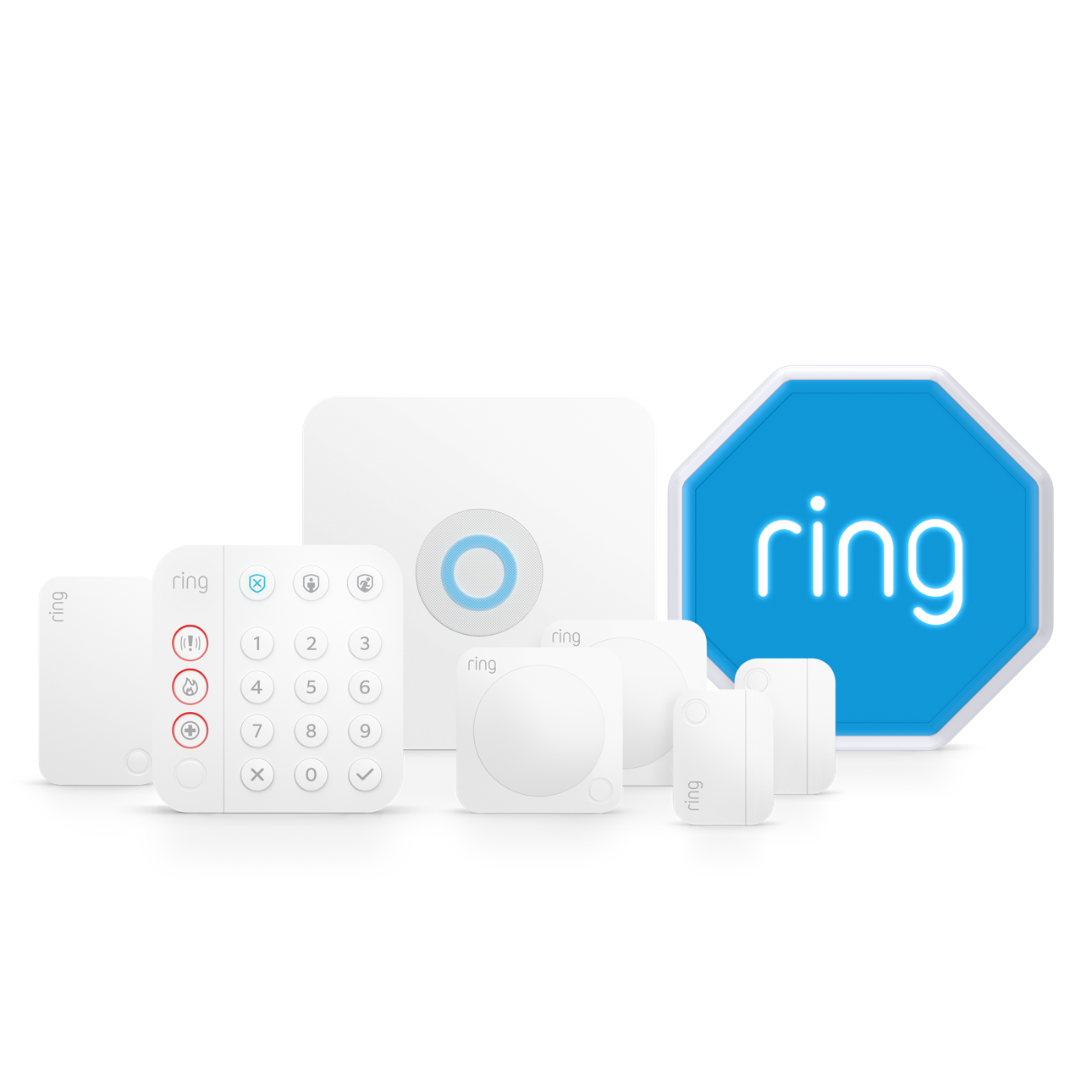 Bianco:Kit Ring Alarm - M (con sirena)