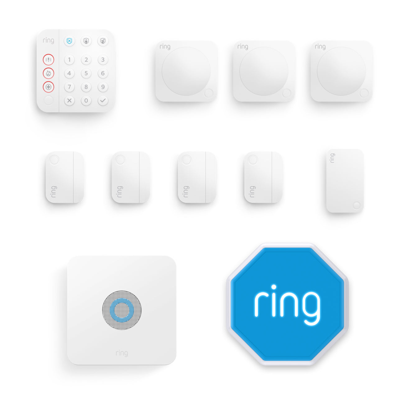 Bianco:Kit Ring Alarm - L (con sirena)