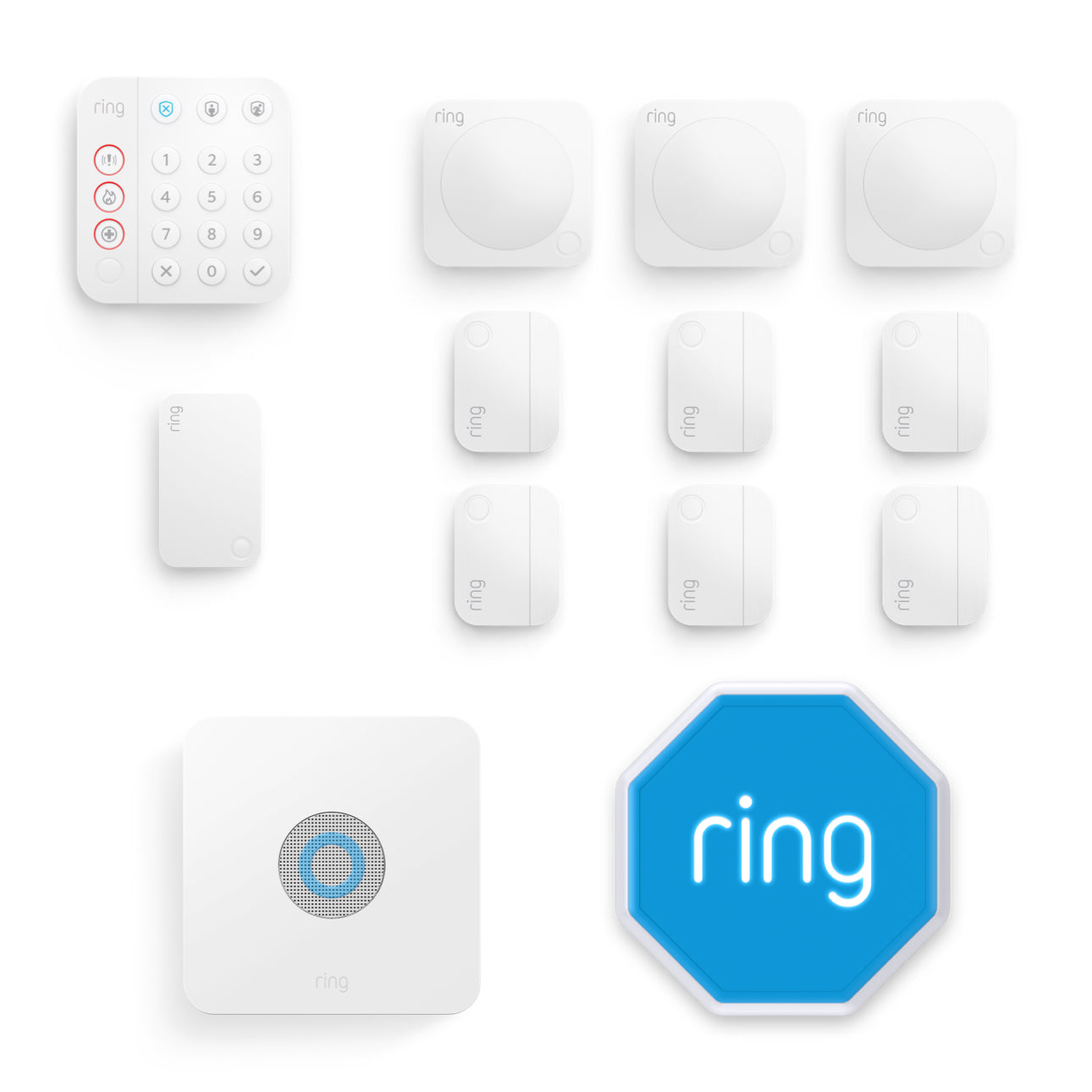 Bianco:Kit Ring Alarm - XL (con sirena)