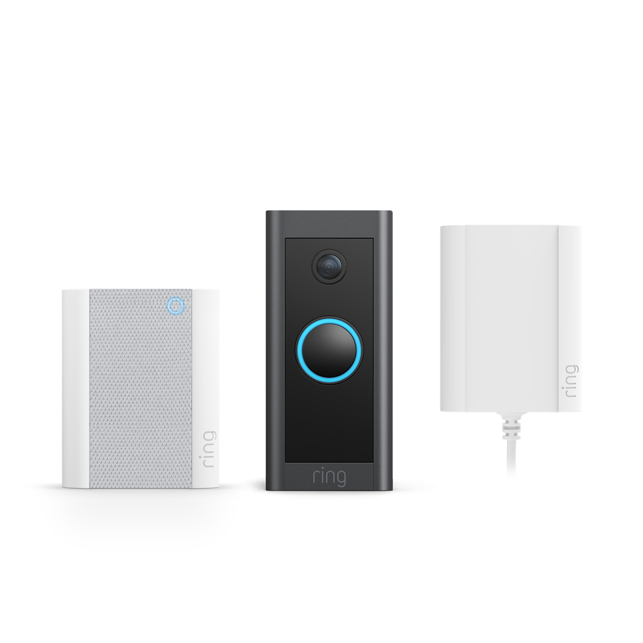 Nero:Video Doorbell Wired con alimentatore plug-in e Chime