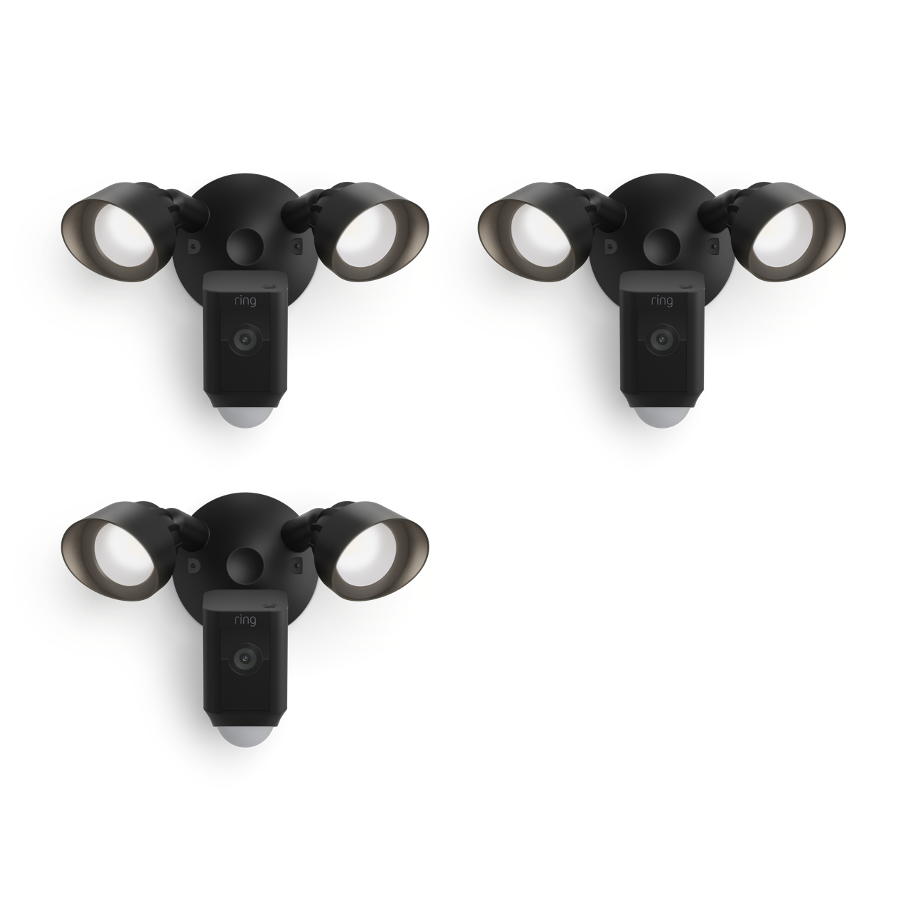 Nero:3-Pack Floodlight Cam Wired Plus