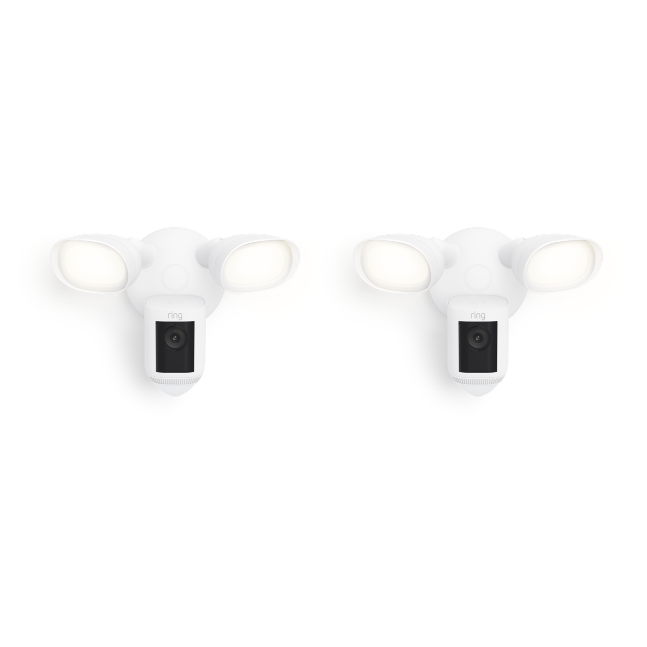 Bianco:2-Pack Floodlight Cam Wired Pro