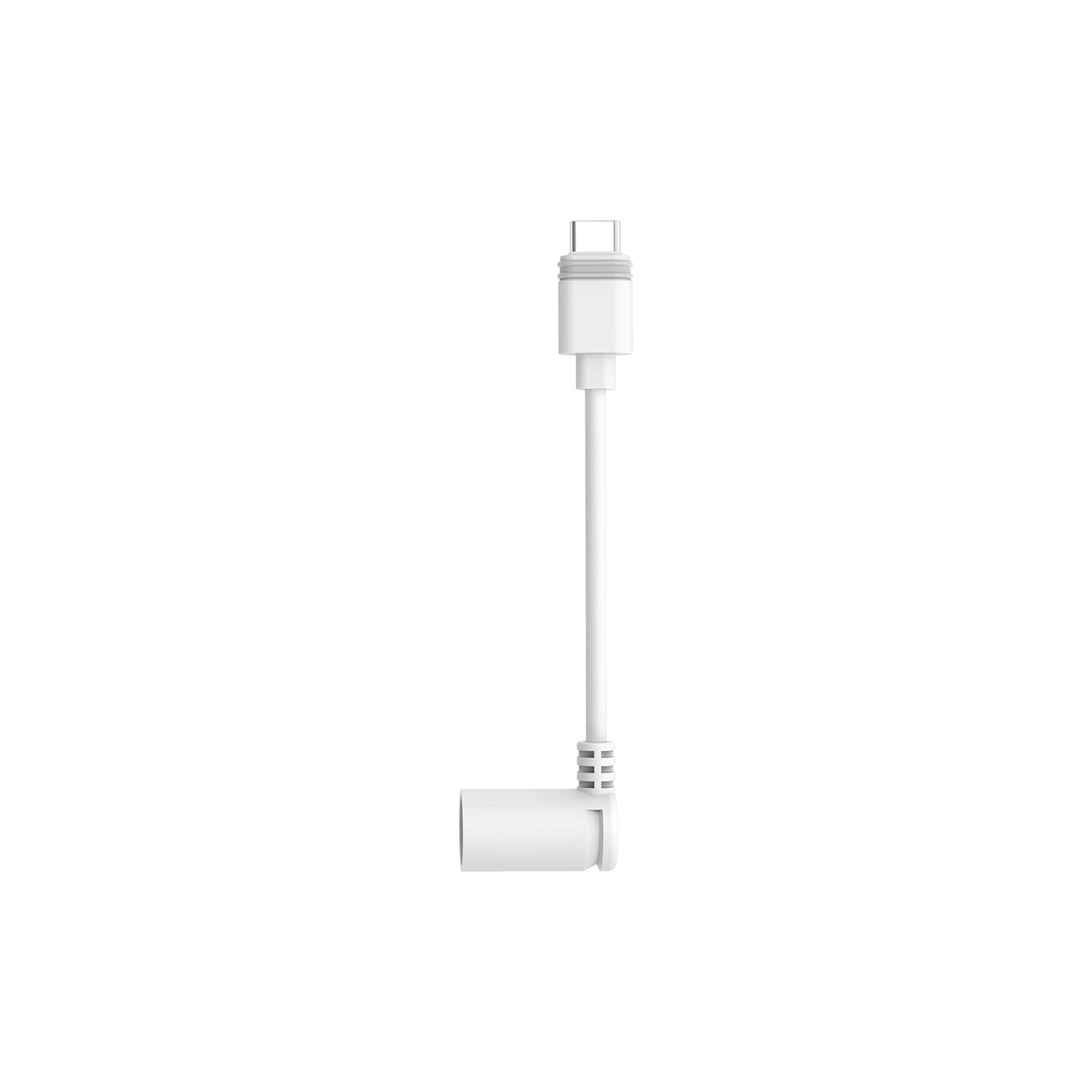 Bianco:Adattatore da connettore cilindrico a USB-C (Pannelli solari e videocamere di sicurezza USB-C con connettore cilindrico)