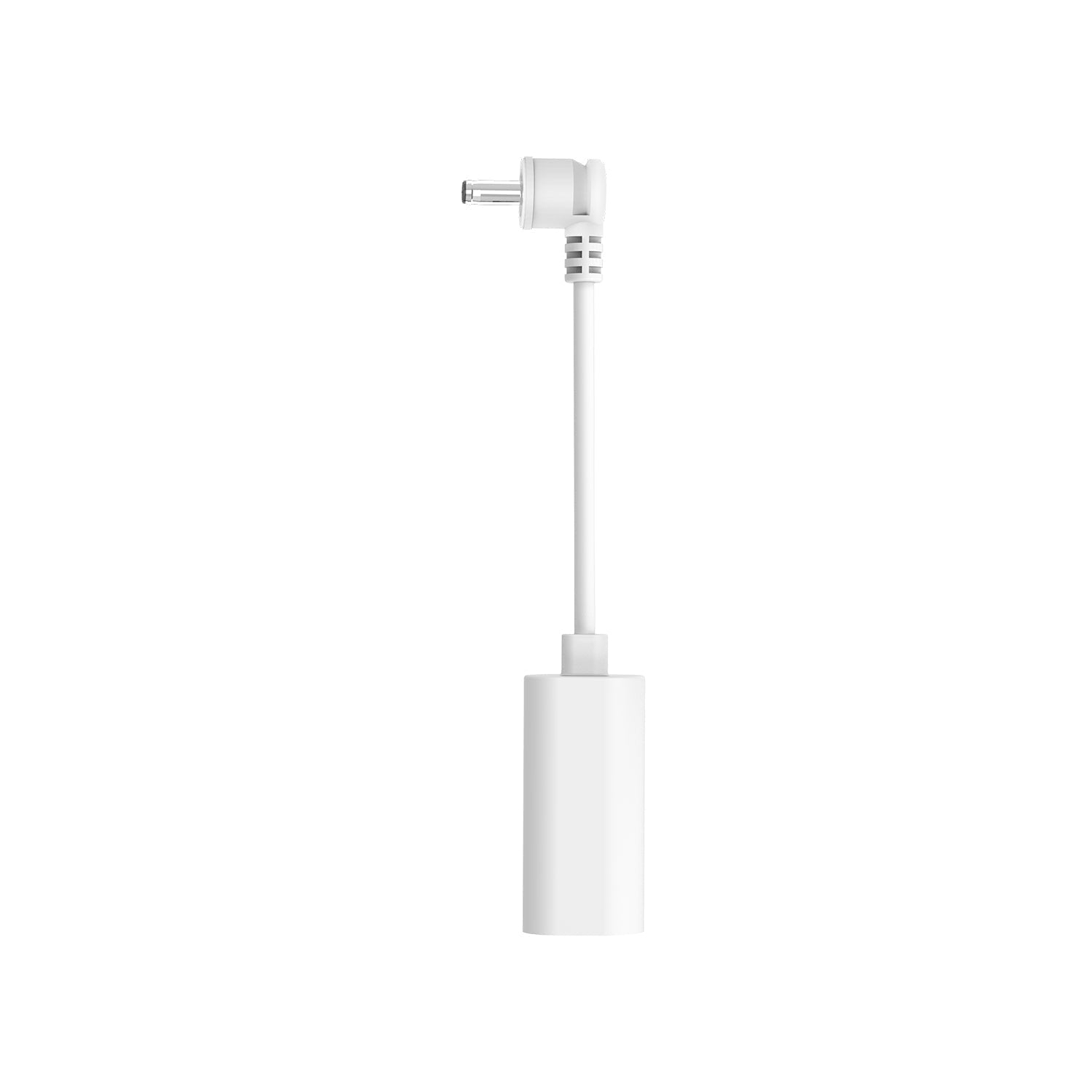 Bianco:Adattatore da USB-C a connettore cilindrico (Pannelli solari USB-C e videocamere di sicurezza con connettore cilindrico)