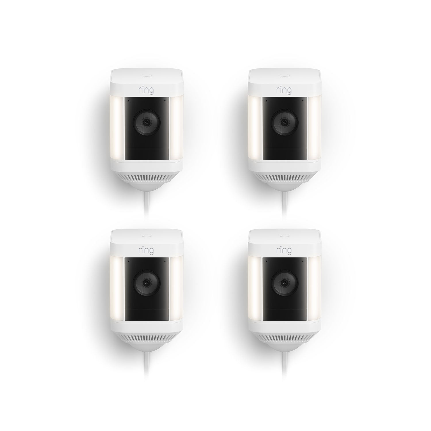 Bianco:4-Pack Spotlight Cam Plus Plug-In