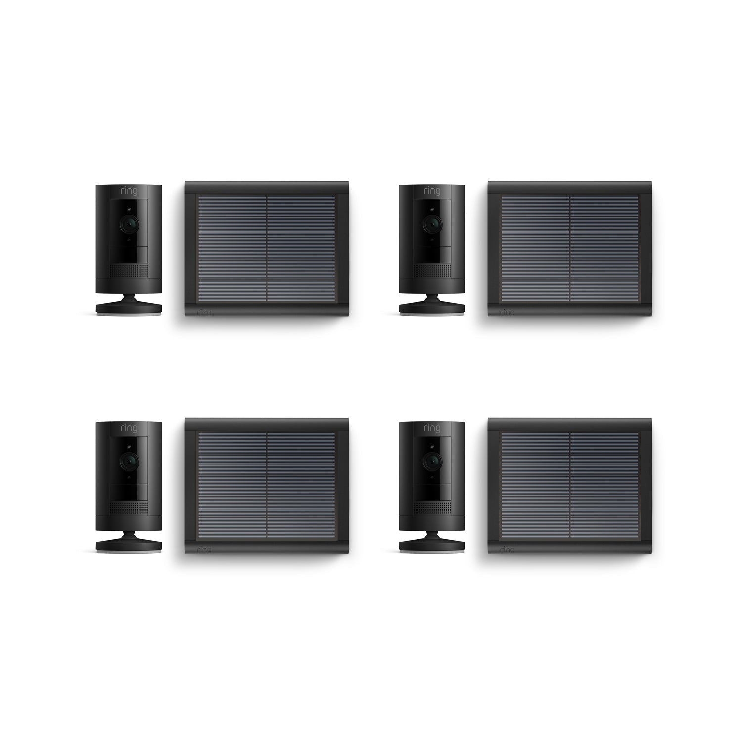 Nero:4-Pack Stick Up Cam Solar
