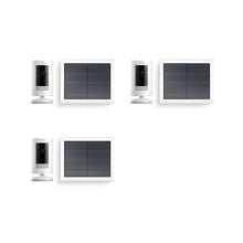 Bianco:3-Pack Stick Up Cam Solar