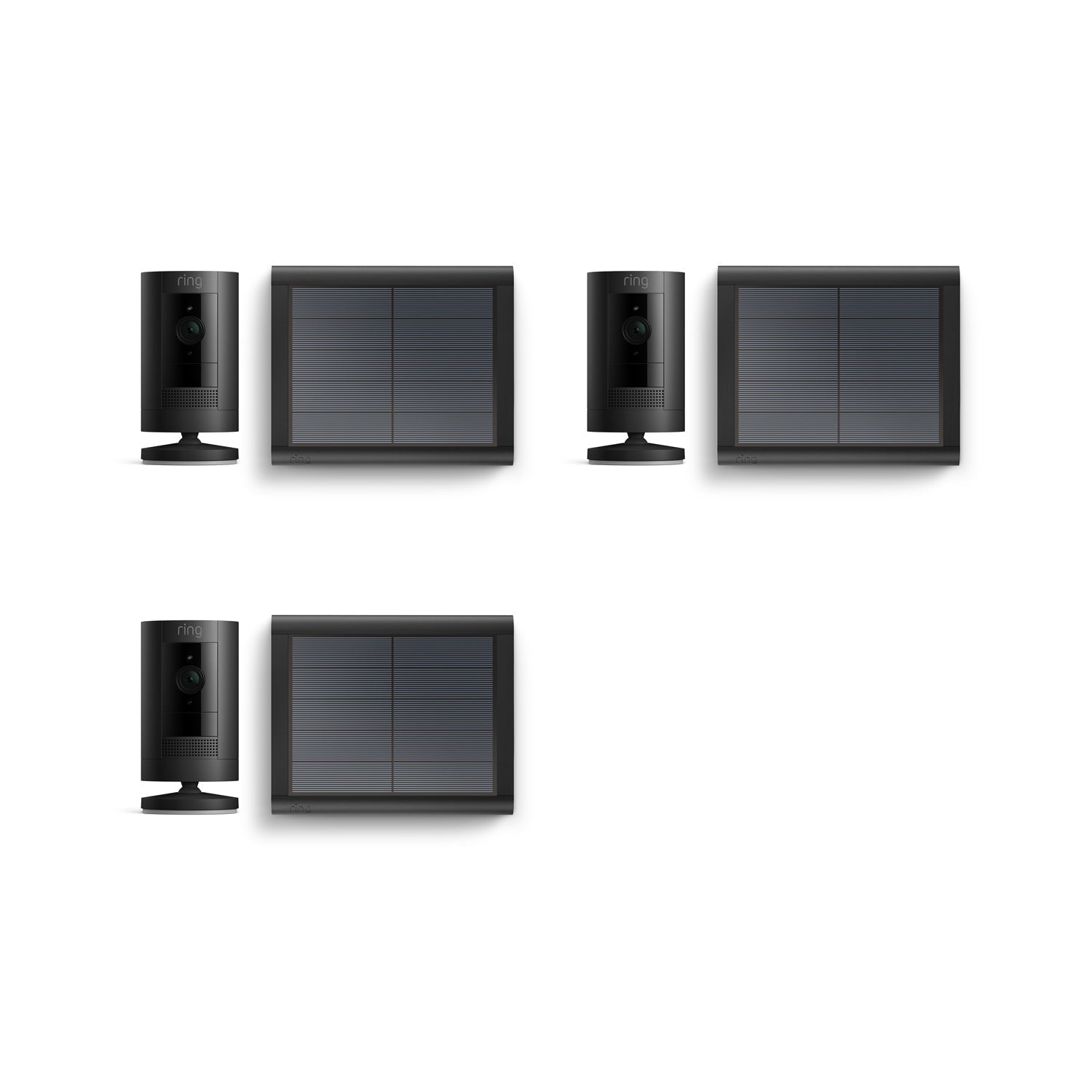 Nero:3-Pack Stick Up Cam Solar