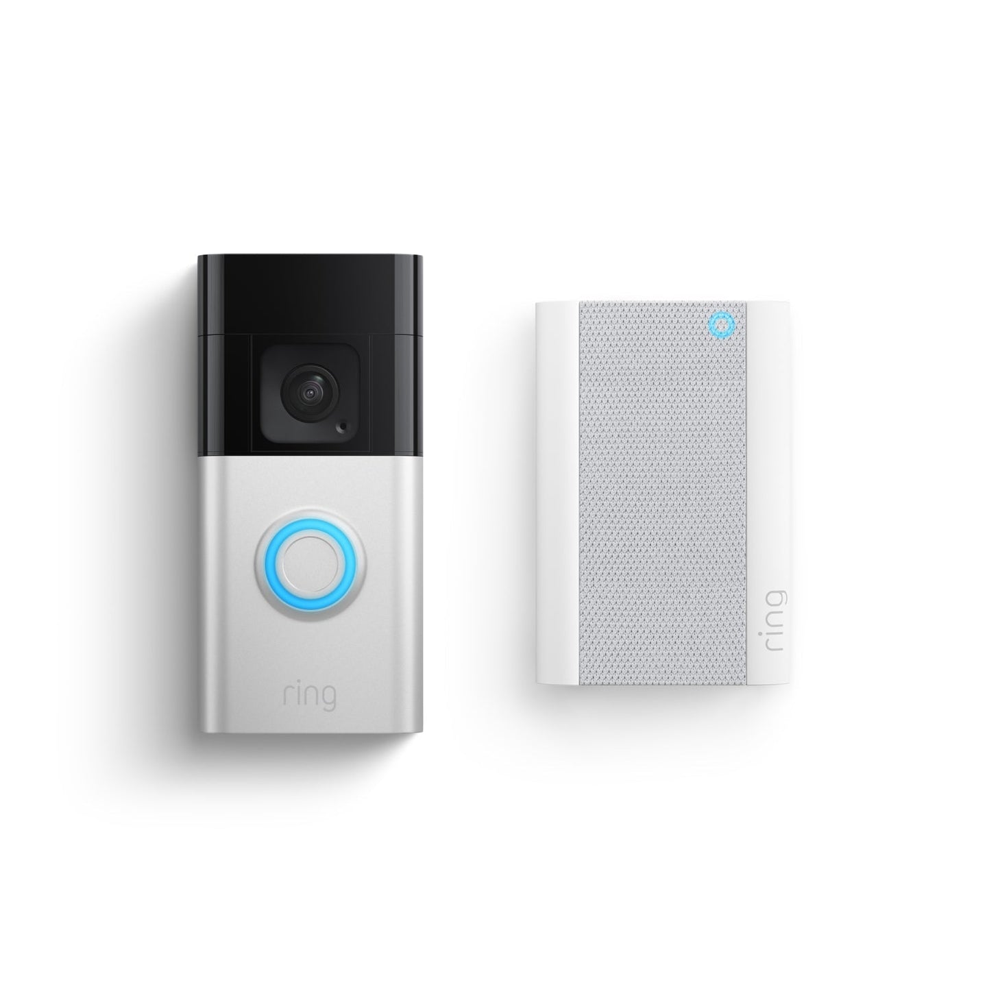 Nickel satinato:Battery Video Doorbell Plus + Chime Pro