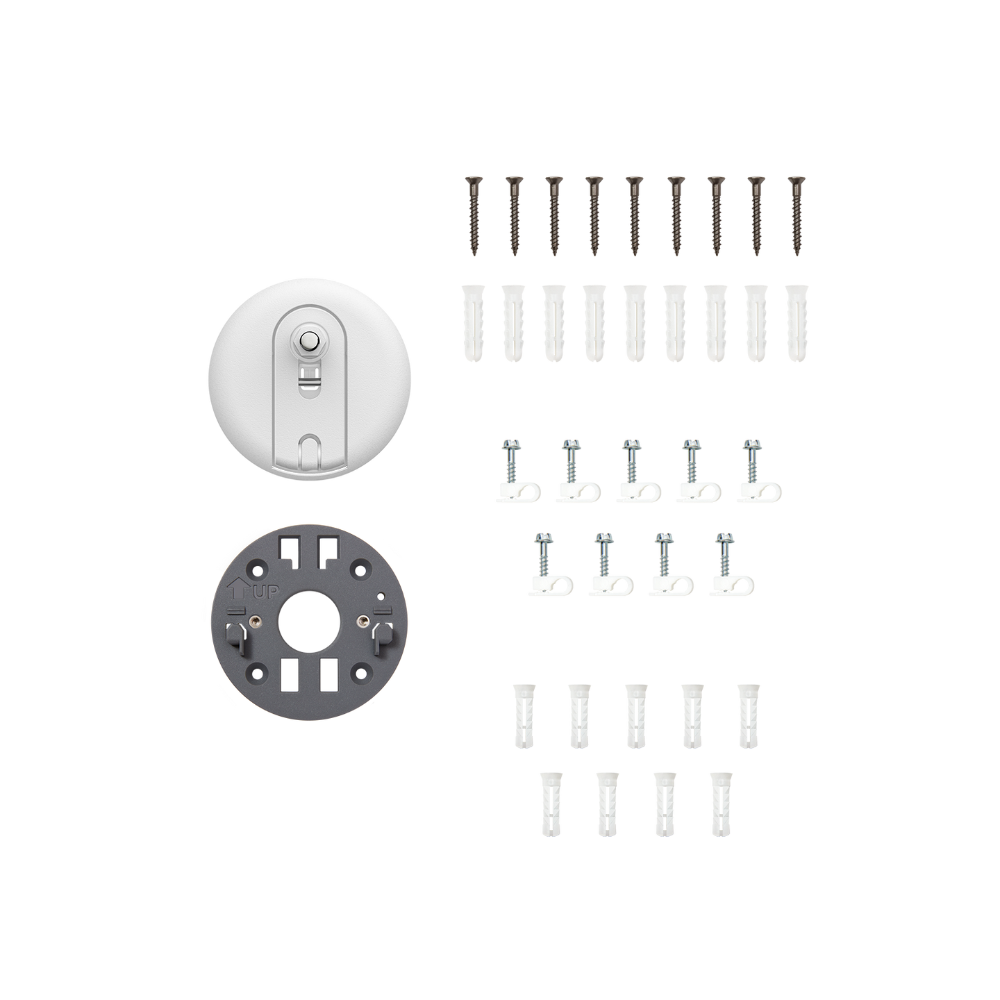 Bianco:Kit di pezzi di ricambio (Videocamera esterna Pro con alimentatore plug-in - Stick Up Cam Pro)
