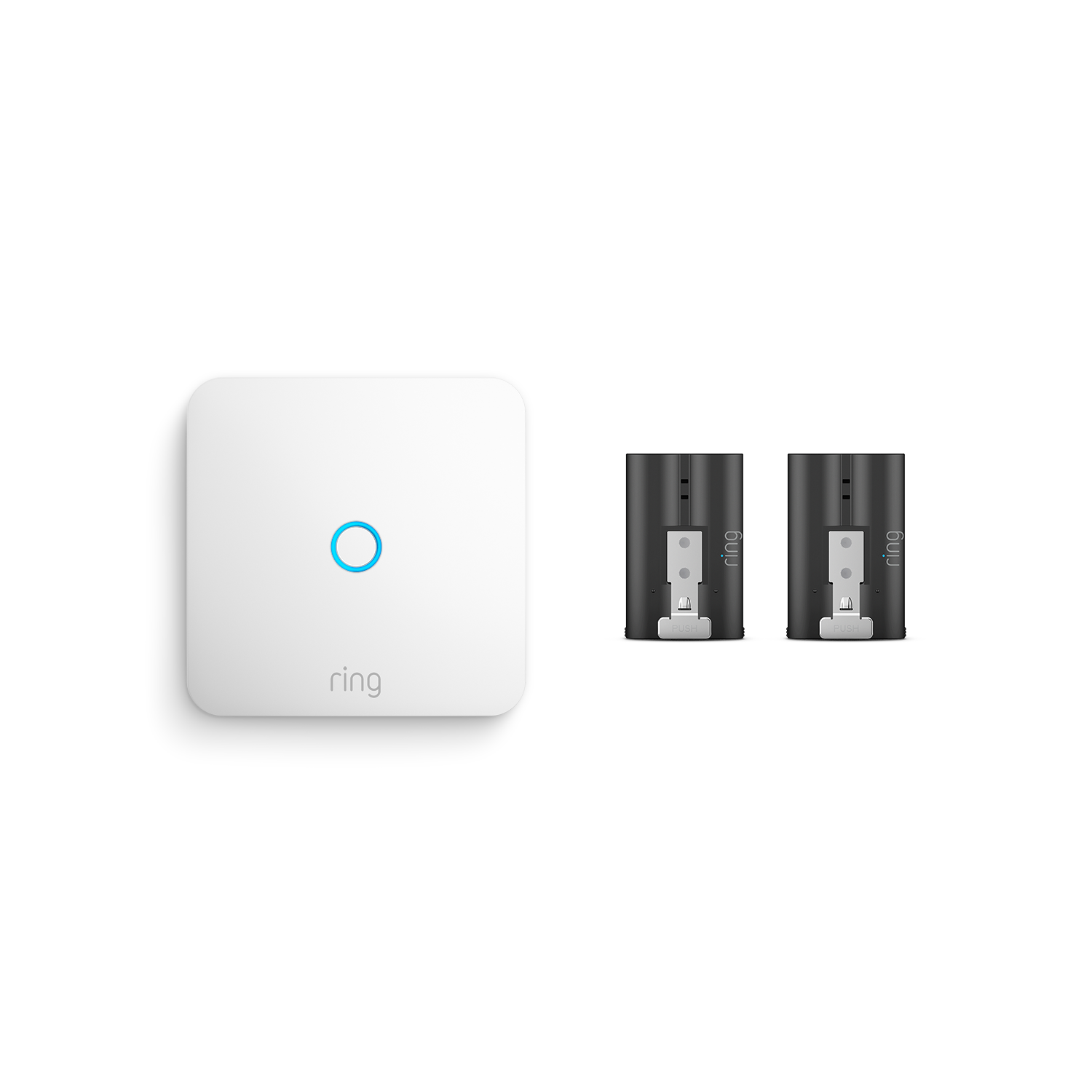 Bianco:Ring Intercom + Batteria ricaricabile a sgancio rapido