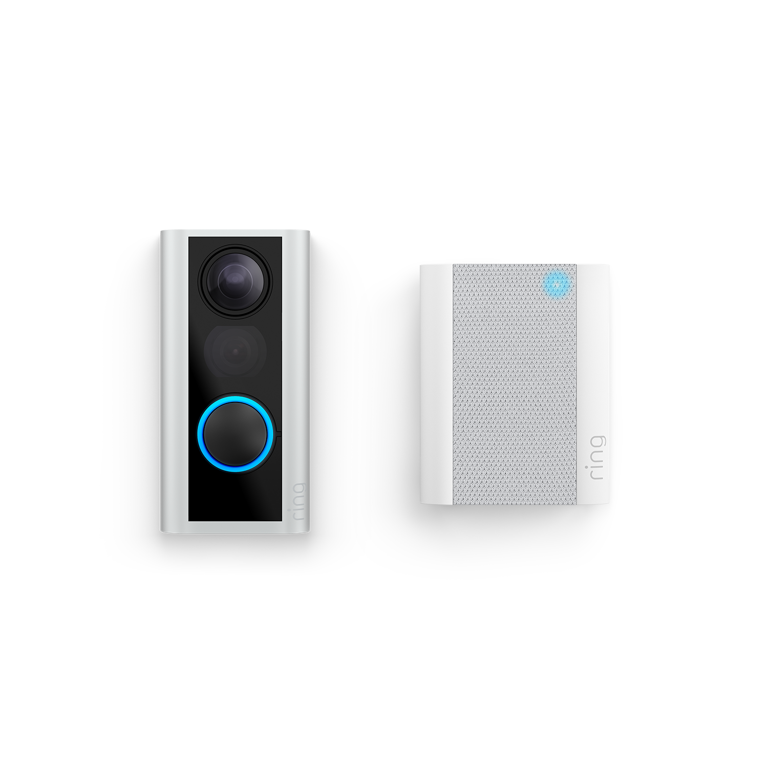 Nickel satinato:Spioncino digitale (54-75mm) + Chime (Door View Cam + Chime (2a generazione))