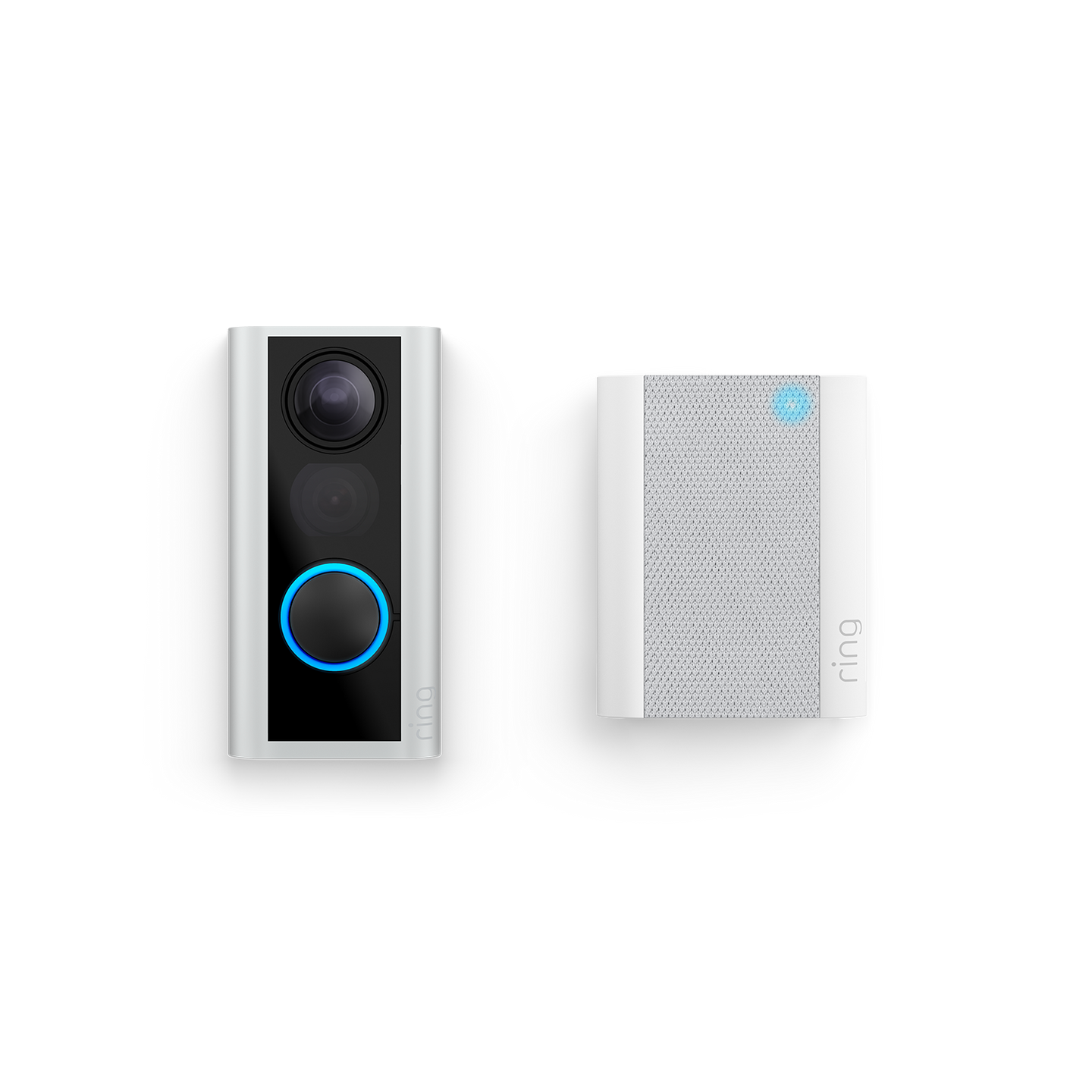 Nickel satinato:Spioncino digitale (54-75mm) + Chime (Door View Cam + Chime (2a generazione))