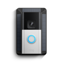 Nickel satinato:Videocitofono Pro a batteria + Caricatore a energia solare 2ª gen. (Battery Video Doorbell Pro + Caricatore a energia solare 2ª gen.)