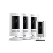 Bianco:3-Pack Videocamera esterna a batteria + Indoor Camera (2ª gen.) (Stick Up Cam + Indoor Camera)