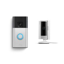 Nickel satinato:Videocitofono a batteria + Videocamera interna (2ª gen.)