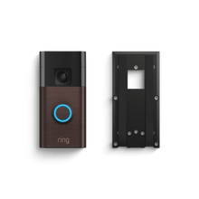 Bronzo veneziano:Videocitofono a batteria + Supporto autoadesivo (Battery Video Doorbell + No-Drill Mount)