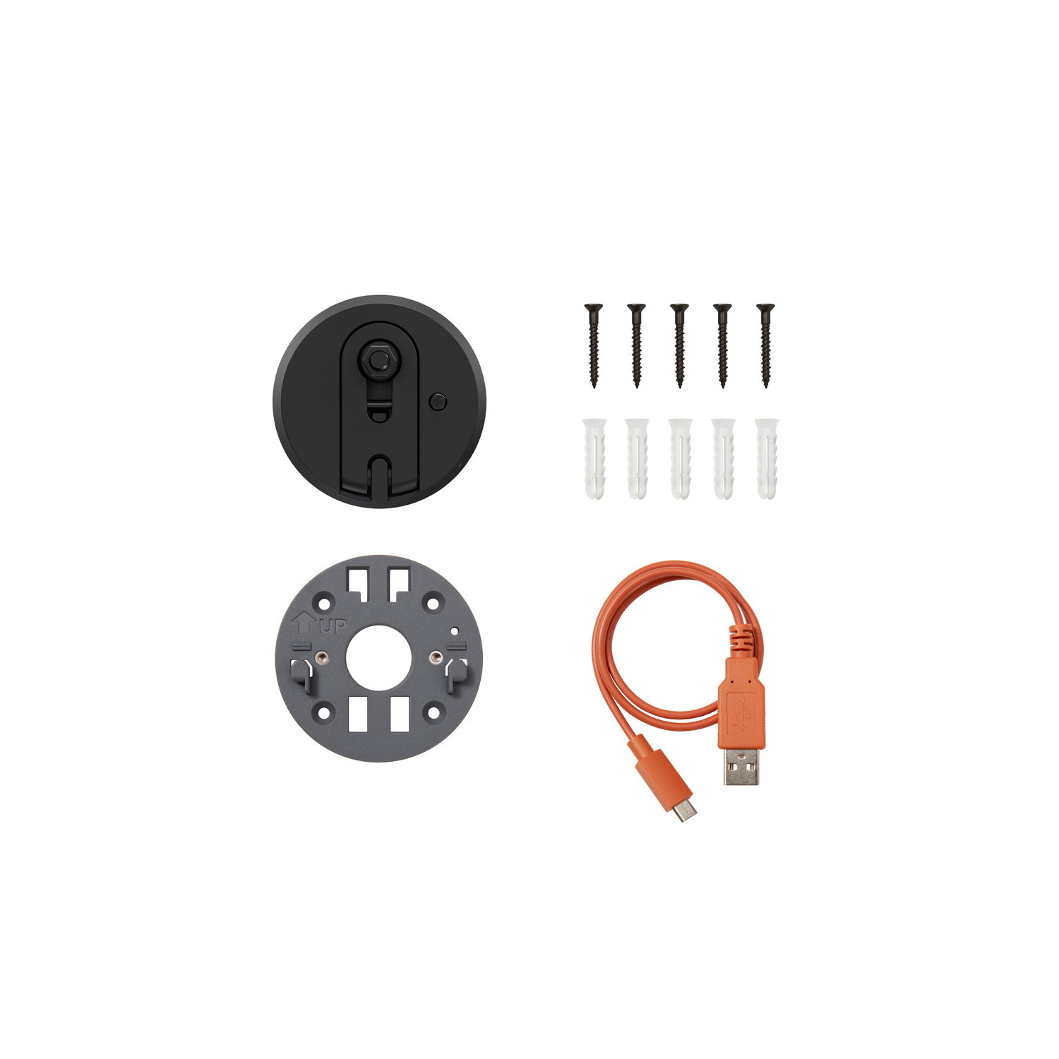Nero:Kit di parti di ricambio (Per Videocamera esterna Plus a batteria)