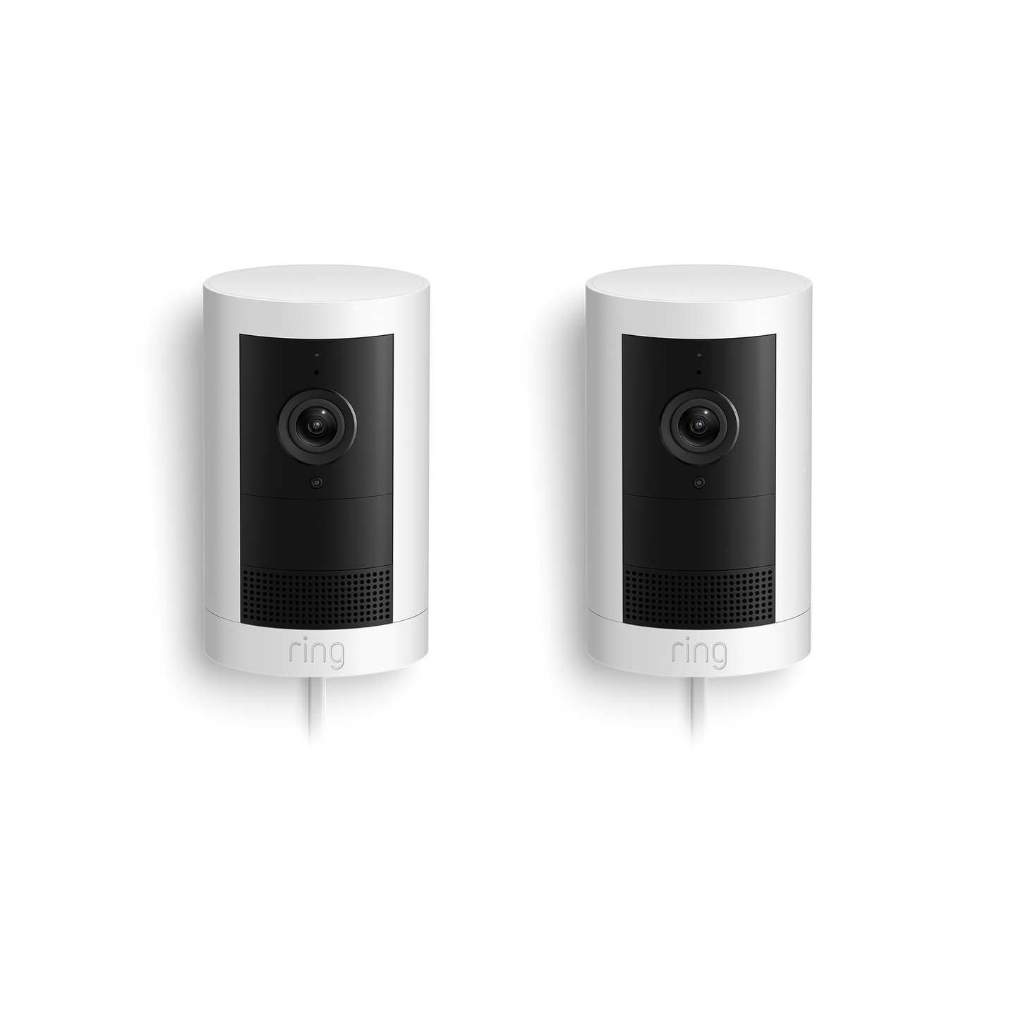 Bianco:Confezione da 2 videocamere esterne Plus plug-in (Outdoor Camera Plus)