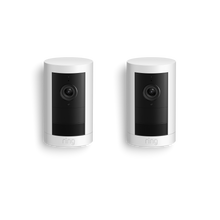 Bianco:Confezione da 2 videocamere esterne Plus a batteria (Outdoor Camera Plus)